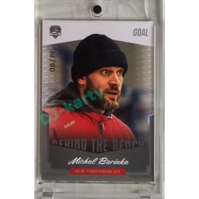 2023/24 Goal cards Chance Liga 2. série #BB-11 Michal Barinka Behind the Bench Parallel 08/19