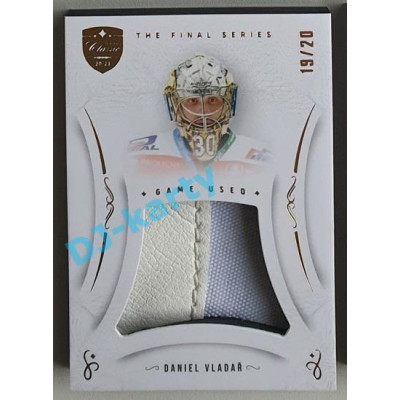 2021/22 OFS The Final Series Daniel Vladař #MEM-DV 19/20 Game Used Gold