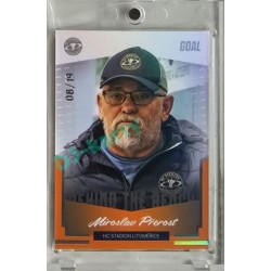 2023/24 Goal cards Chance Liga 2. série #BB-12 Miroslav Přerost Behind the Bench Parallel 08/19