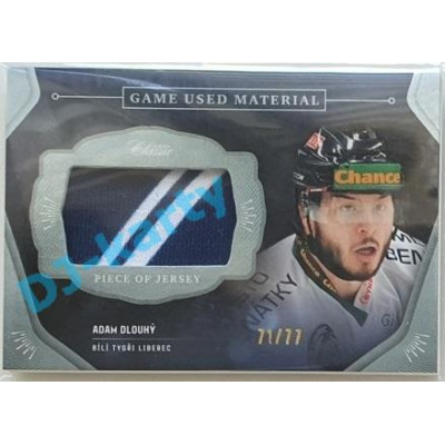 2020/21 OFS 2. série Adam Dlouhý #GUM-ADL 71/77 Game Used Material