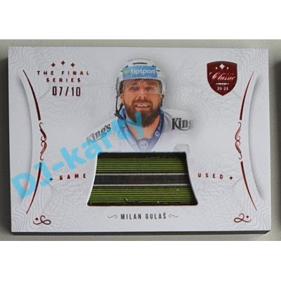 2021/22 OFS The Final Series Milan Gulaš #STI-GUM 07/10 Game Used Stick Red