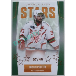 2022/23 Goal Cards Chance Liga 1. série #ST-8 Michal Poletín Chance Liga Stars Parallel 07/49