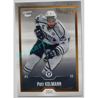 2022/23 Goal Cards Chance Liga 1. série #117 Petr Kolmann Gold 04/23