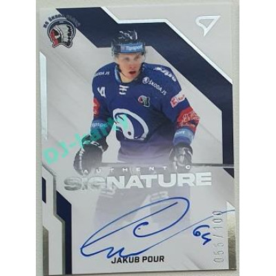 2022/23 Sportzoo ELH 2. série #AS2-JP Jakub Pour Signature level 2 xxx/100