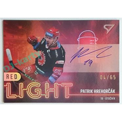 2022/23 Sportzoo ELH 2. série #RLS-PH Patrik Hrehorčák Red Light Auto xx/65