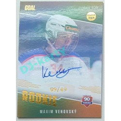 2022/23 Goal Cards Chance Liga 2. série #17 Maxim Vehovský Rookie Autograph xx/49