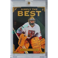 2023 Legendary Cards Simply the Best #07 Roman Čechmánek Neon Rainbow 1/9
