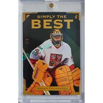 2023 Legendary Cards Simply the Best #07 Roman Čechmánek Neon Rainbow 1/9