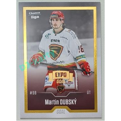 2022/23 Goal Cards Chance Liga Update #436 Martin Dubský Expo Gold 1 of 3