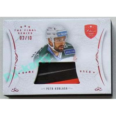 2021/22 OFS The Final Series Petr Koblasa #STI-KOT 02/10 Game Used Stick Red