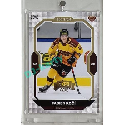 2023/24 Goal cards Chance Liga 2. série #287 Fabien Kočí Expo Gold 1of7