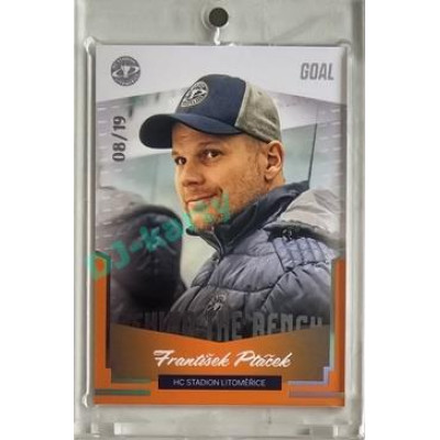 2023/24 Goal cards Chance Liga 2. série #BB-13 František Ptáček Behind the Bench Parallel 08/19