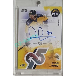 2024 Goal Cards 95. VÝROČÍ ZLÍNSKÉHO HOKEJE #ZL12 Stefan Warg Expo Ostrava Signature x/5