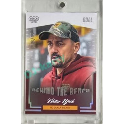 2023/24 Goal cards Chance Liga 2. série #BB-14 Viktor Ujčík Behind the Bench Parallel 08/19