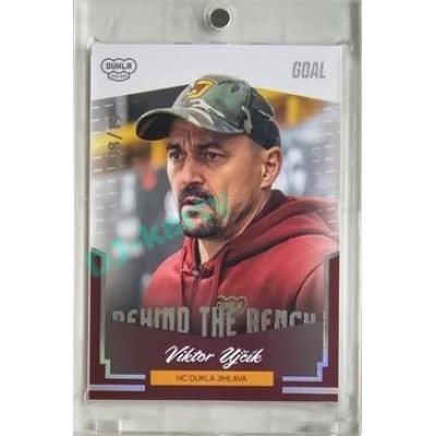 2023/24 Goal cards Chance Liga 2. série #BB-14 Viktor Ujčík Behind the Bench Parallel 08/19