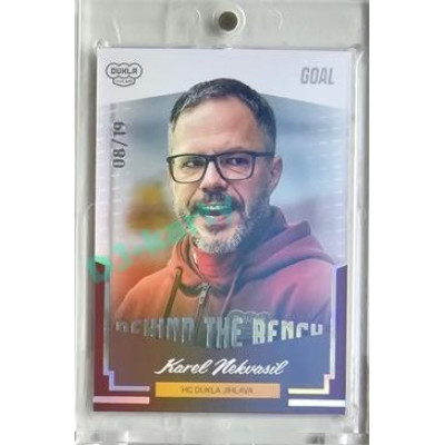 2023/24 Goal cards Chance Liga 2. série #BB-15 Karel Nekvasil Behind the Bench Parallel 08/19