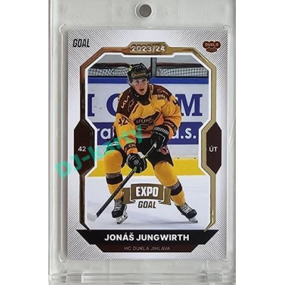 2023/24 Goal cards Chance Liga 2. série #291 Jonáš Jungwirth Expo Gold 1of7