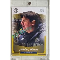 2023/24 Goal cards Chance Liga 2. série #BB-17 Michal Mikeska Behind the Bench Parallel 08/19