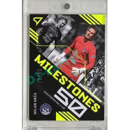 2023/24 Sportzoo Fortuna Liga 2. série #MS-06 Milan Heča Milestones Neon Yellow xx/50