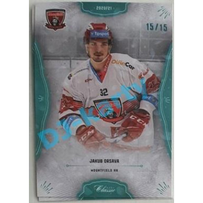 2020/21 OFS 1. série Jakub Orsava #66 15/15 Blue Aquadropp