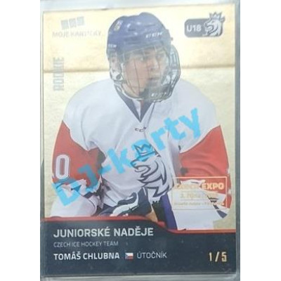 2020 MK reprezentace Tomáš Chlubna #81 1/5 Gold Czech Expo