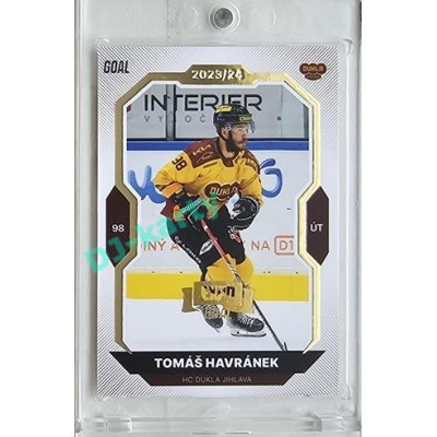 2023/24 Goal cards Chance Liga 2. série #292 Tomáš Havránek Expo Gold 1of7