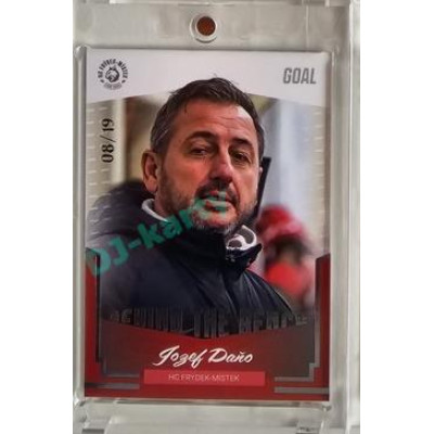 2023/24 Goal cards Chance Liga 2. série #BB-19 Jozef Daňo Behind the Bench Parallel 08/19