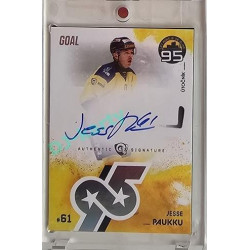 2024 Goal Cards 95. VÝROČÍ ZLÍNSKÉHO HOKEJE #ZL20 Jesse Paukku Expo Ostrava Signature x/5