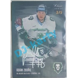2019/20 OFS Adam Zbořil #140 3/5 Black Rainbow Signature