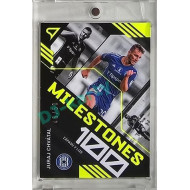 2023/24 Sportzoo Fortuna Liga 2. série #MS-10 Juraj Chvátal Milestones Neon Yellow xx/50