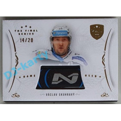 2021/22 OFS The Final Series Václav Skuhravý #STI-SKA 14/20 Game Used Stick Gold