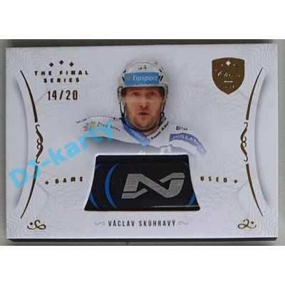 2021/22 OFS The Final Series Václav Skuhravý #STI-SKA 14/20 Game Used Stick Gold