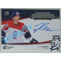 2021 MK reprezentace Filip Zadina #NPS-FZ 9/44 National Pride Signatures
