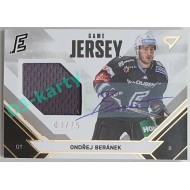 2021/22 Sportzoo TIPSPORT ELH Ondřej Beránek #JS-OB 01/25 Game Jersey Signature