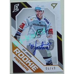 2021/22 Sportzoo TIPSPORT ELH 2. série #RP-29 Vít Jiskra Rookie Premiere Auto 04/49