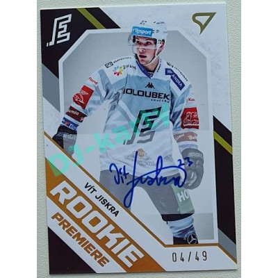 2021/22 Sportzoo TIPSPORT ELH 2. série #RP-29 Vít Jiskra Rookie Premiere Auto 04/49