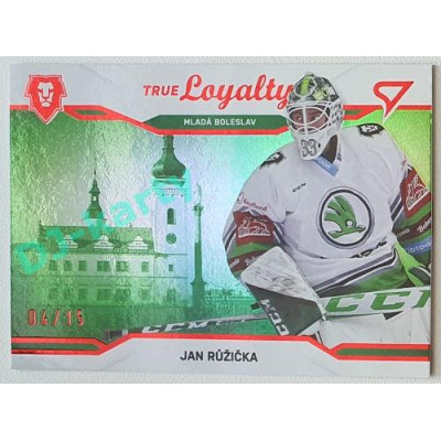 2021/22 Sportzoo TIPSPORT ELH 2. série #TL-10 Jan Růžička True Loyalty 04/15