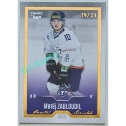 2022/23 Goal Cards Chance Liga Update #438 Matěj Zabloudil Gold xx/23