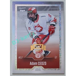 2022/23 Goal Cards Chance Liga Update #468 Adam Cedzo Expo Rainbow Dotted 1/1