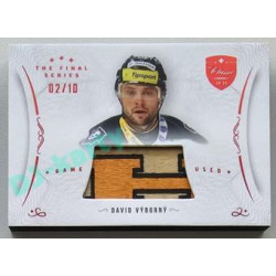 2021/22 OFS The Final Series David Výborný #STI-VYD 02/10 Game Used Stick Red