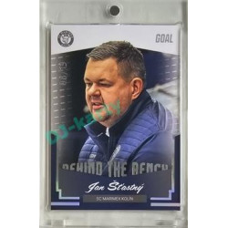 2023/24 Goal cards Chance Liga 2. série #BB-23 Jan Šťastný Behind the Bench Parallel 08/19
