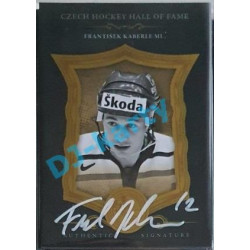 2020 OFS Síň slávy českého hokeje František Kaberle ml. #SSCH-FKA 1/6 Black Authentic Signature White