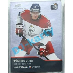 2020 MK reprezentace Jakub Vrána Tým MS 2019 #58 Blue Promo