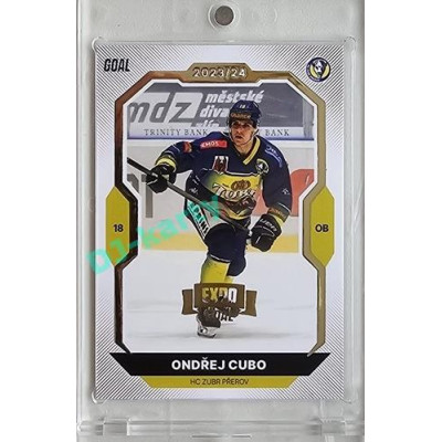 2023/24 Goal cards Chance Liga 2. série #300 Ondřej Cubo Expo Gold 1of7