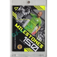 2023/24 Sportzoo Fortuna Liga 2. série #MS-18 Stanislav Dostál Milestones Neon Yellow xx/50