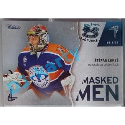 2019/20 OFS Chance liga Štěpán Lukeš #MM-ŠLU xx/15 Masked Men Expo Pard.