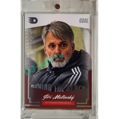2023/24 Goal cards Chance Liga 2. série #BB-28 Jiří Malinský Behind the Bench Parallel 08/19