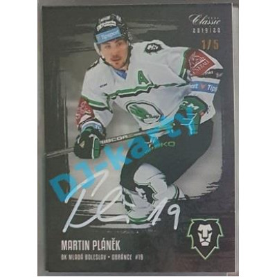 2019/20 OFS Martin Pláněk #139 1/5 Black Rainbow Signature