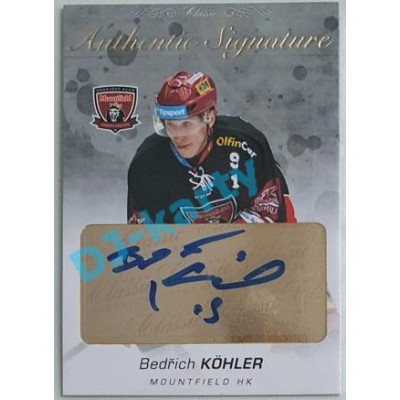2017/18 OFS Bedřich Köhler #AS-113 3/6 Authentic Signature Gold