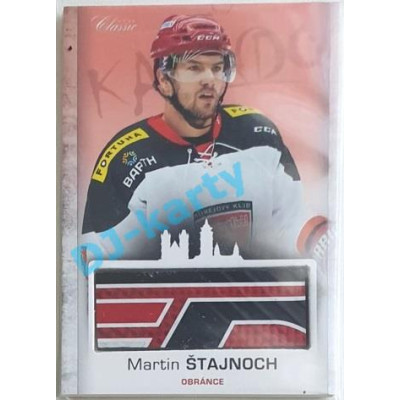 2017 OFS Mountfield Cup Martin Štajnoch #30 2/9 Game Used Stick